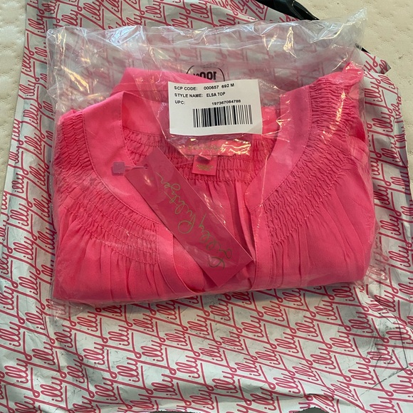 Lilly Pulitzer pink Elsa Top size medium NWT - Picture 6 of 8